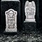 Grim Reaper Foam Tombstone Set Scary Halloween Outdoor Haunted Graveyard Yard Decoration